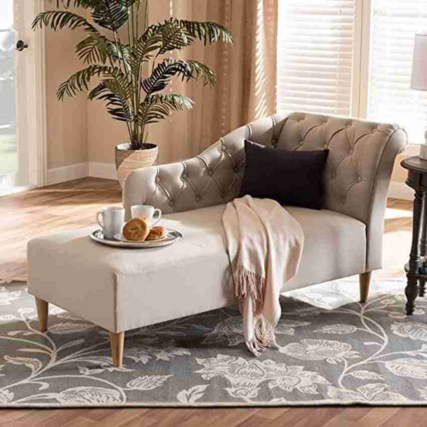 Cream colored top chaise lounge