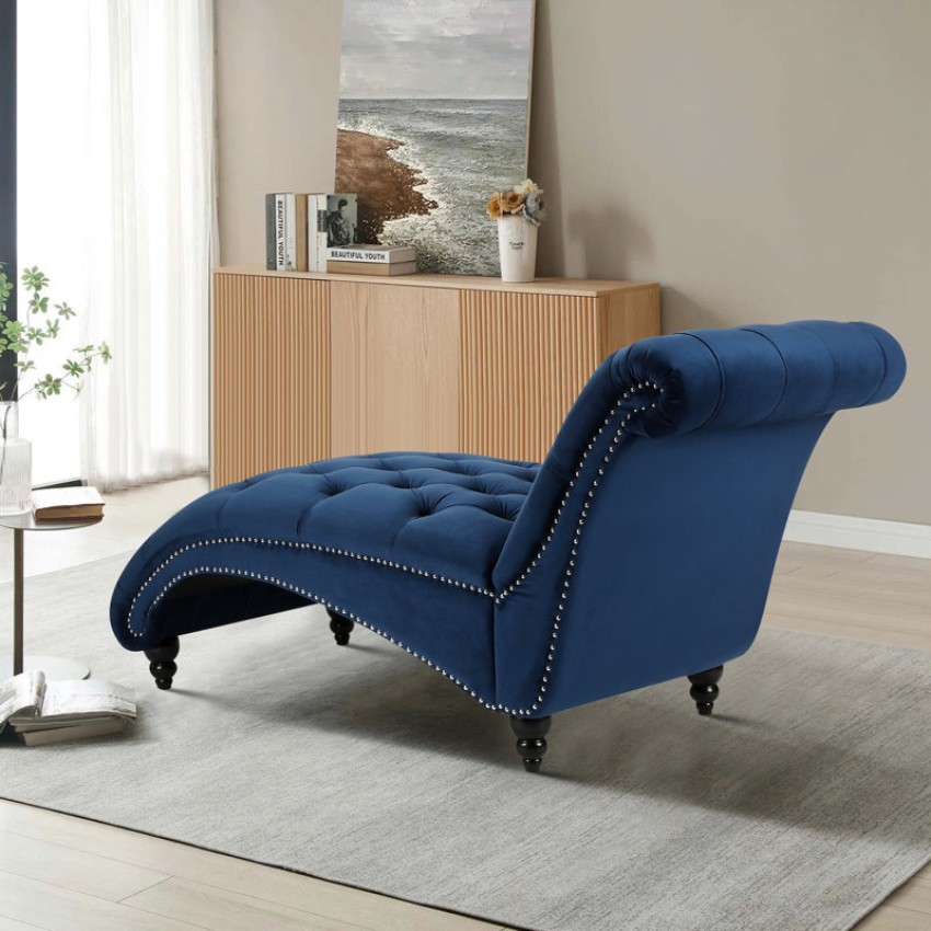 Royal blue deals chaise lounge chair