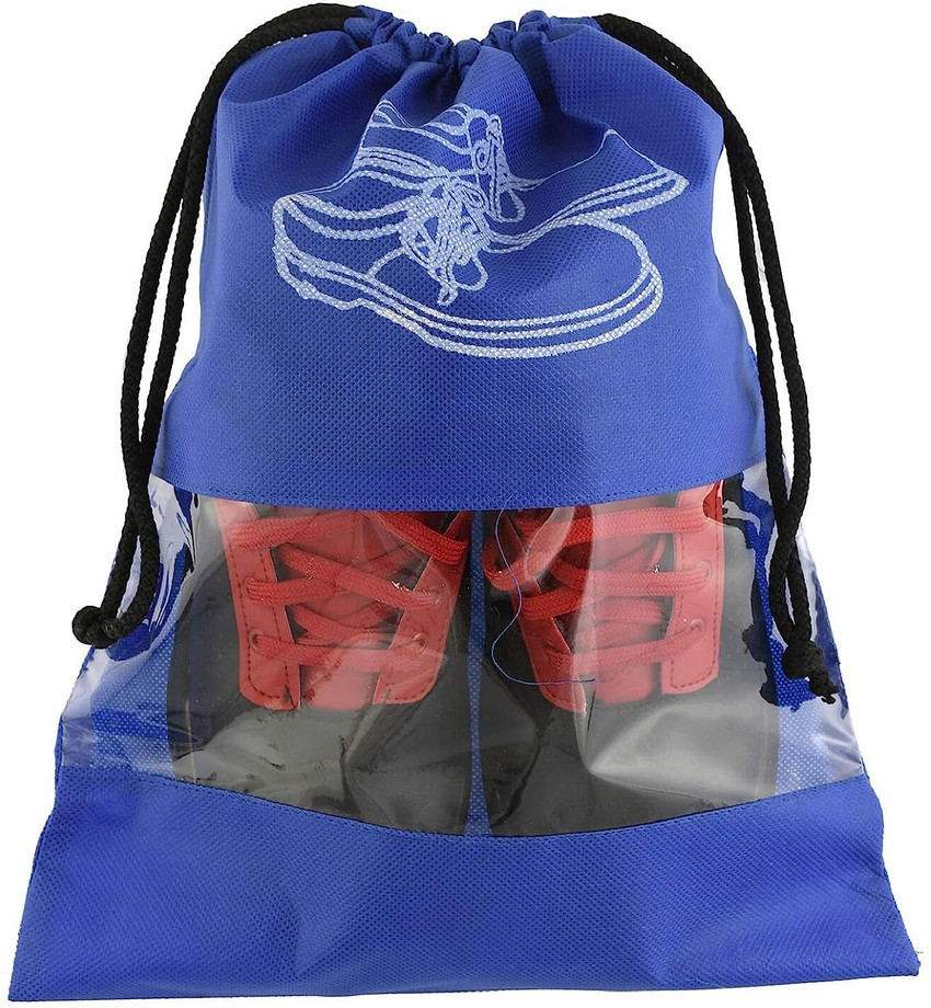 Homkom 4 shoe bag Travel Shoe Cover String Bag Organizer Shoe Storage Bag Maroon pack of 4 Luggage Cover Price in India Buy Homkom 4 shoe bag Travel Shoe Cover String