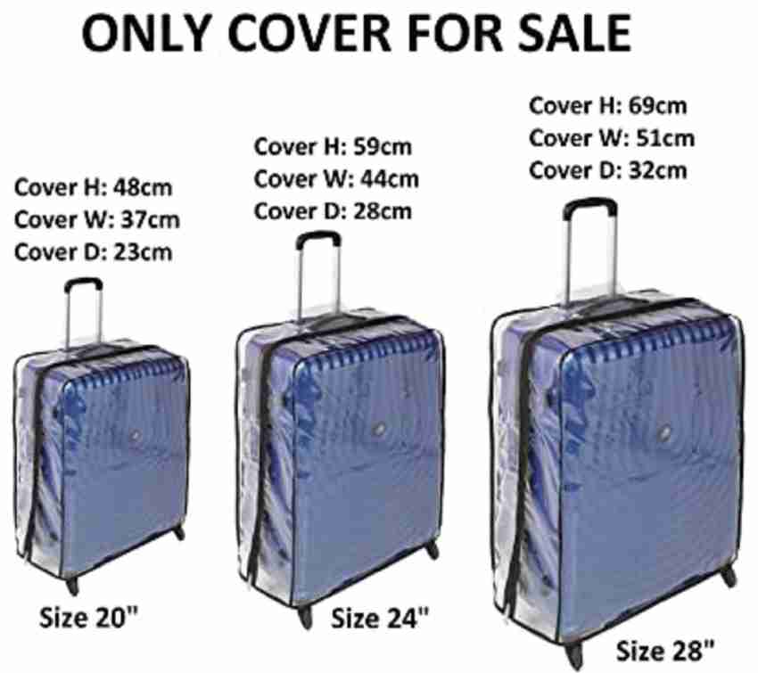 Handcuffs Transparent Luggage Trolley Protective Covers PVC Waterproof  Travel Bag Suitcase Cover : : Fashion