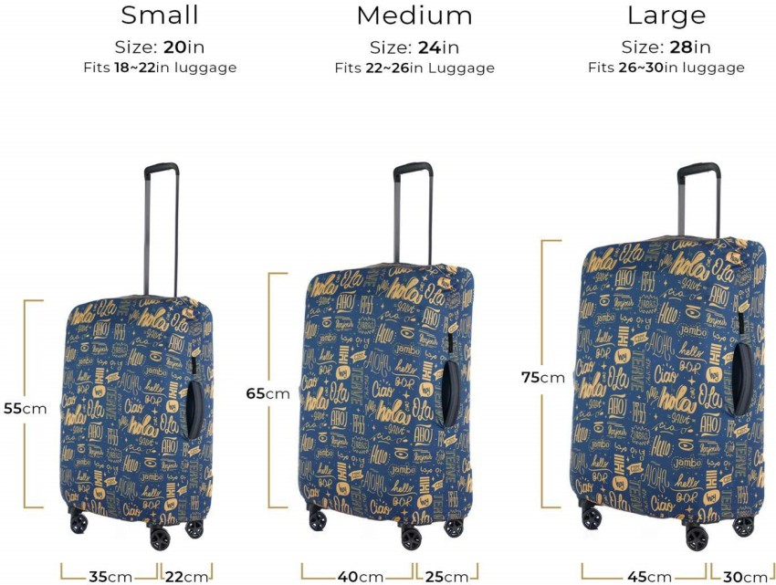 Travel Extras: Nasher Miles Multicolor Polyester Protective Luggage Cover  Set of 2