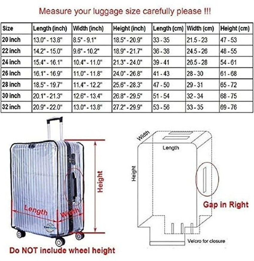 24 inch luggage dimensions in cm outlet