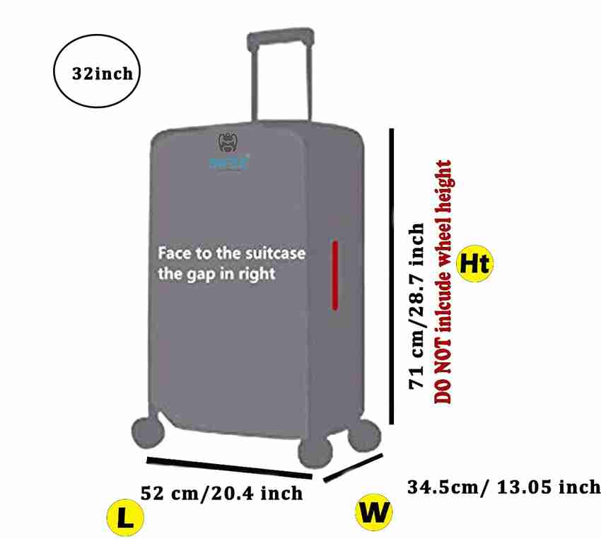 32 inch suitcase dimensions in sale cm