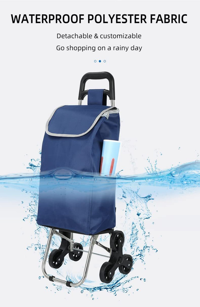 Fabric shopping sales trolley