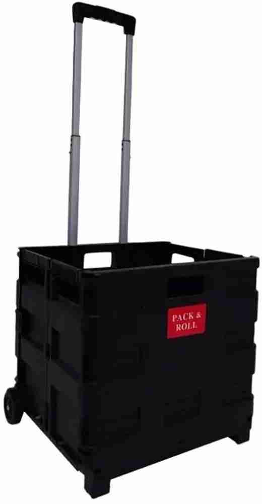 Plastic folding store shopping cart