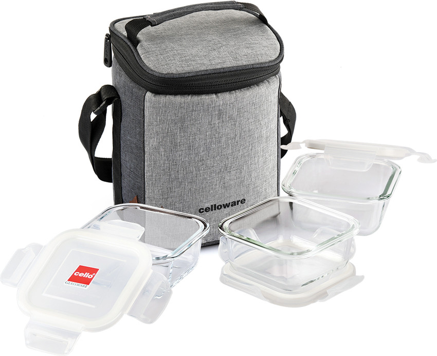 Cello lunch box with bag discount