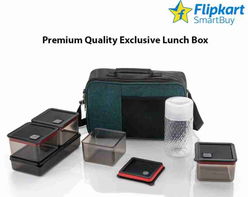 Flipkart SmartBuy Premium Quality Plastic Lunch Box Tiffin  Box 3 Containers Lunch Box 