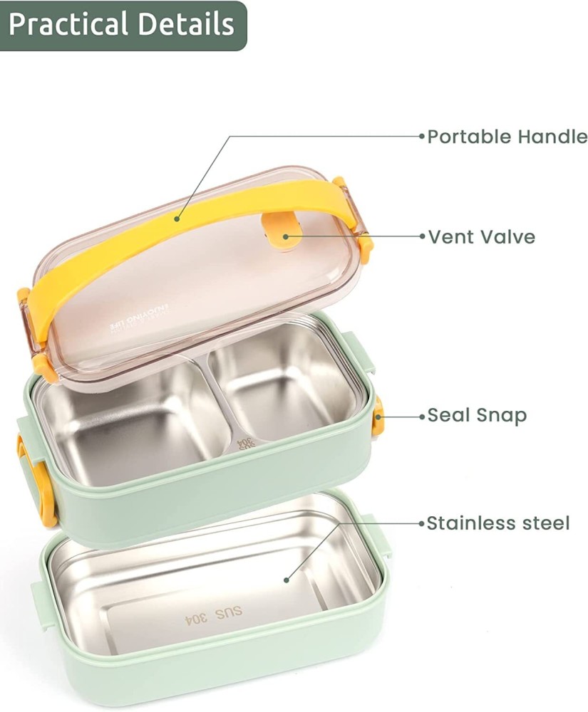 480ml Insulated Food Jar, Double Layer Stainless Steel Thermal Soup  Containers, Vacuum Leak Proof Bento Box with Spoon for School Office Picnic  Travel