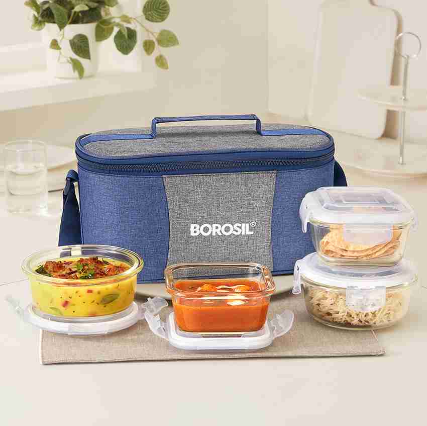 Borosil 4 piece lunch box online