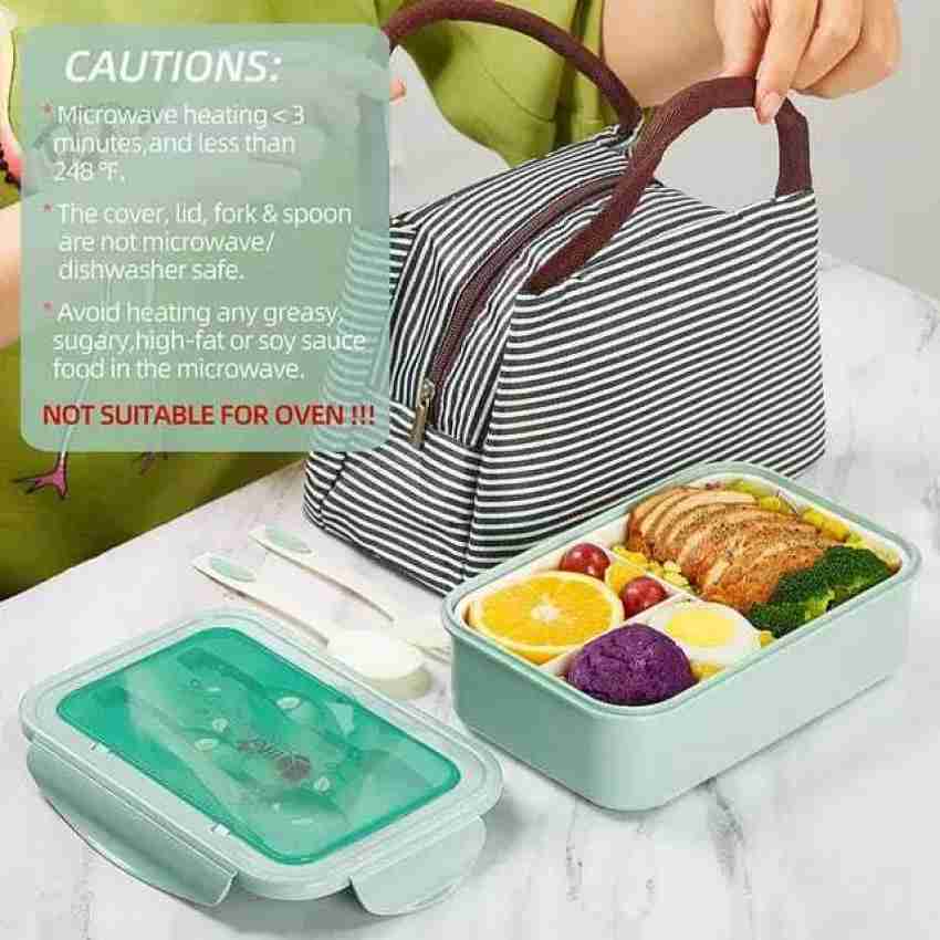 Xmmswdla Thermos Lunch Box for Kids Green Lunch Boxchildren'S Lunch Box Water Cup Set Sealed Leak-Proof Compartment Lunch Box Lunch Bento Box Adult