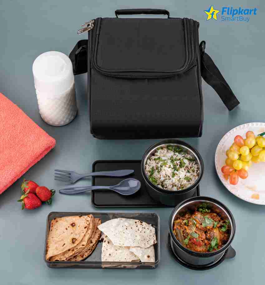 Flipkart SmartBuy Premium Quality Plastic Lunch Box Tiffin  Box 3 Containers Lunch Box 