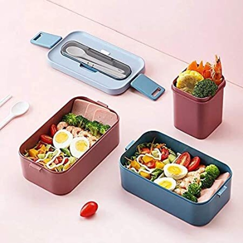 LB-8811 Double Decker Insulated Stainless Steel Lunch Box With Handle