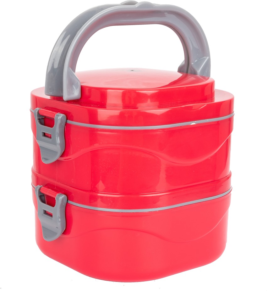 Flipkart.com | EAGLE Lunchmate Red 2 Layer Hand held Tiffin Leak