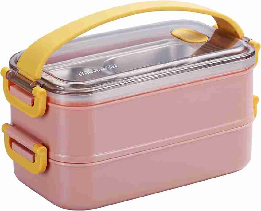 1400ML Compartment Lunch Box Portable Double Layer Food Storage