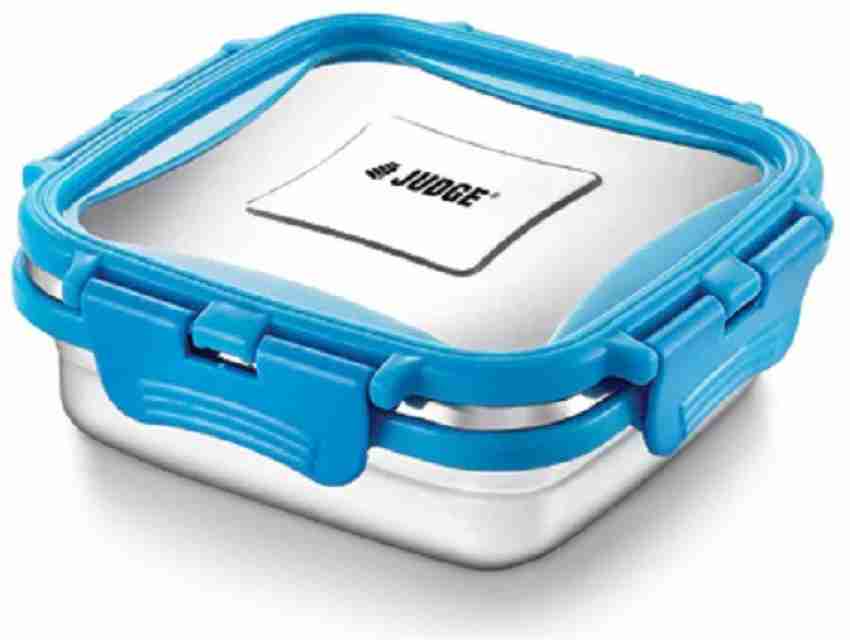 Blue, Lunch Box for Office, Square 300 ml set of 2, Square 500 ml