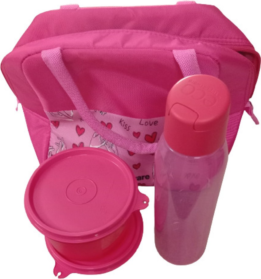 Buy Tupperware Bag and Go Pink Plastic Lunch Pack (Set of 3) with Bag  Online at Best Prices in India - JioMart.