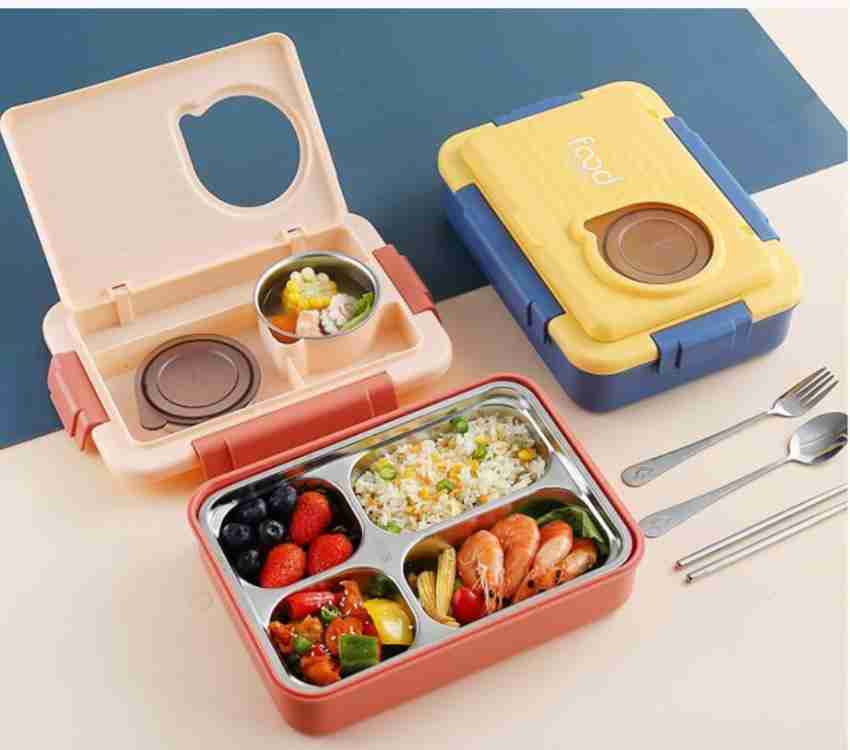 Buy Topware Plastic 4 Container Lunch Box with Blue Red Box Online @ ₹289  from ShopClues