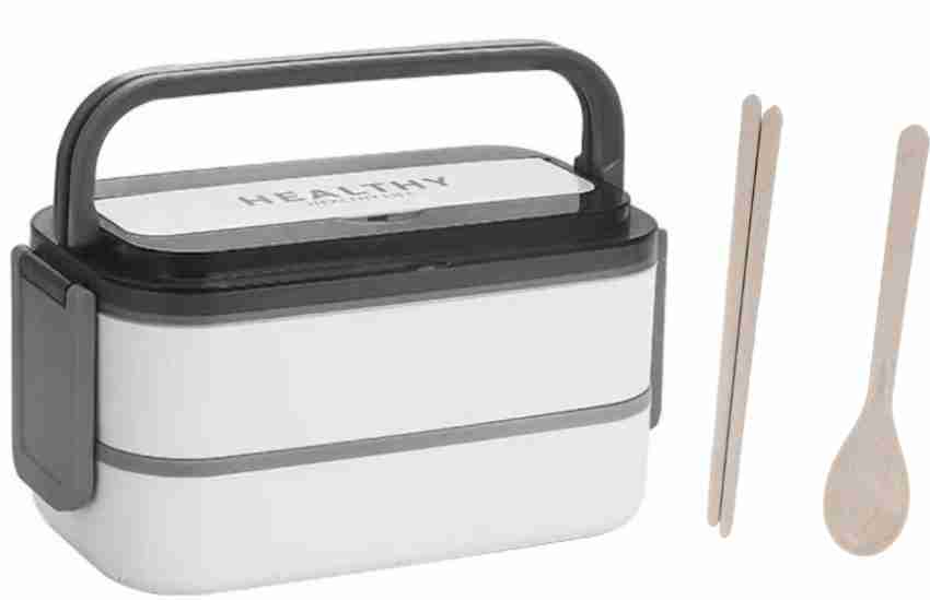 1400ml Bento Box 2 Layer Lunch Box Containers Leak-proof Stackable