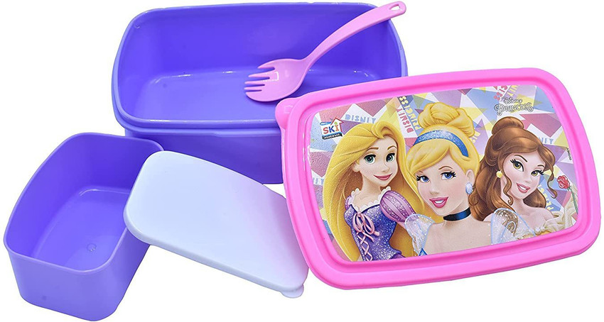 tirupaticollection Lunch Box Set With Water Bottle For School Going Kids Girls Boys 2 Containers Lunch Box
