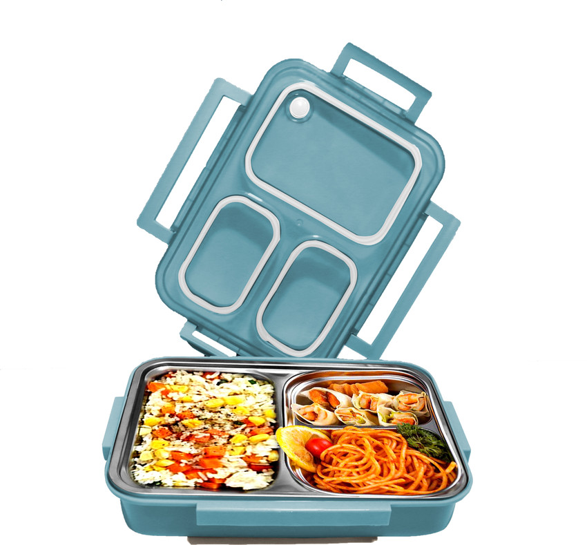 Flipkart SHOPPOFOBIX Lunch Box Water Bottle Set for Kids School Tiffin Bottle for Boys Girls 2 Containers Lunch Box