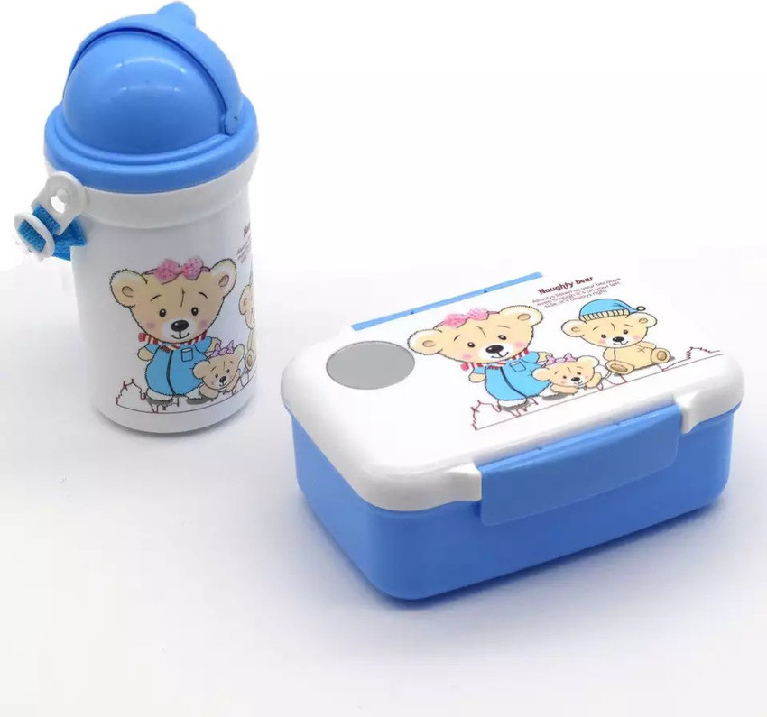 Boys lunch shop box with bottle