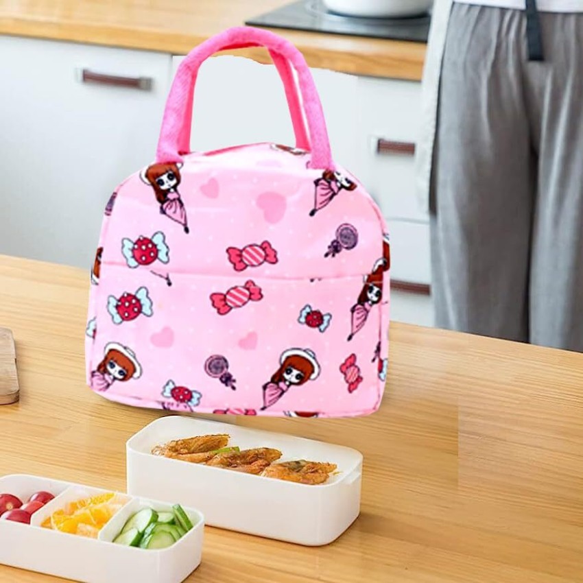 LEAKPROOF BENTO LUNCH BOX - 4 COMPARTMENTS - PINK - LEOPARD