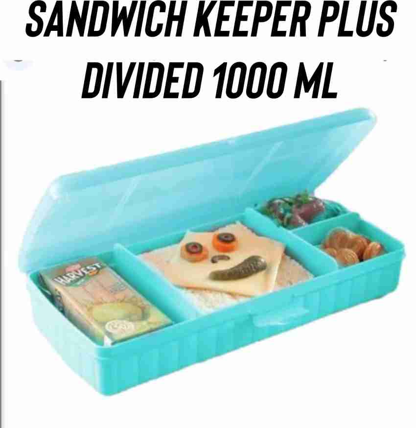 Tupperware Sandwich Keeper Container Teal