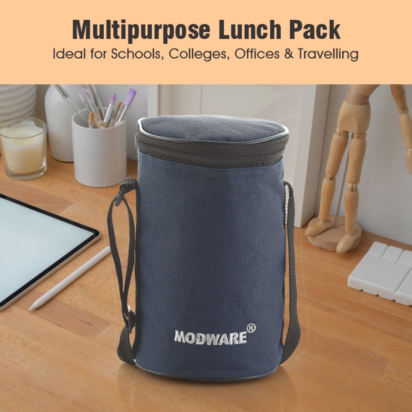 MODWARE Multipurpose Lunch Box Tiffin Set with Bag & 4  Containers Lunch Box 