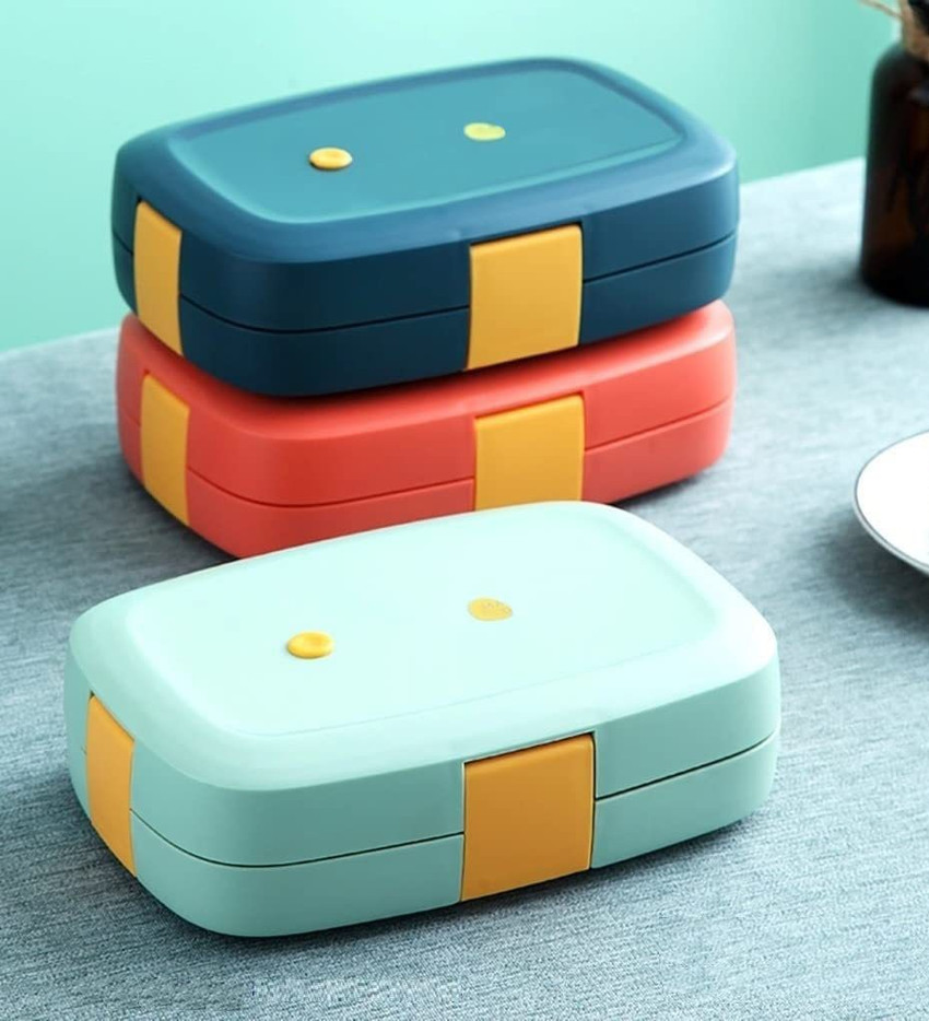 Flipkart Anzal Slim Tiffin Box for School Office Air Proof Vacuum Stainless Steel Lunch Box 1 Containers Lunch Box