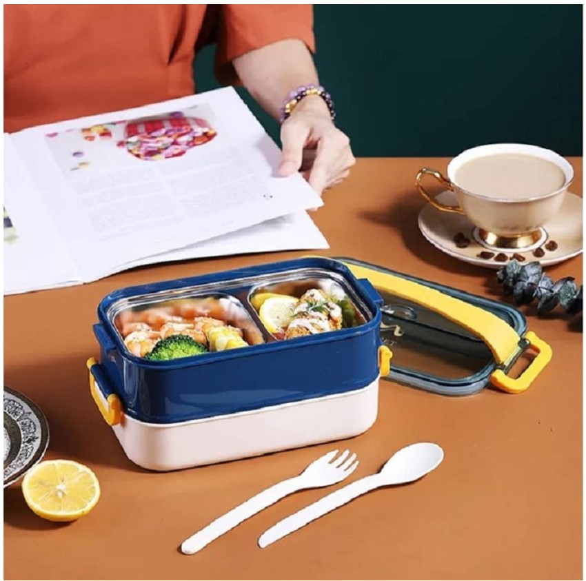 Bento Box Adult Lunch Box, 1200ml Double Layer Lunch Box With