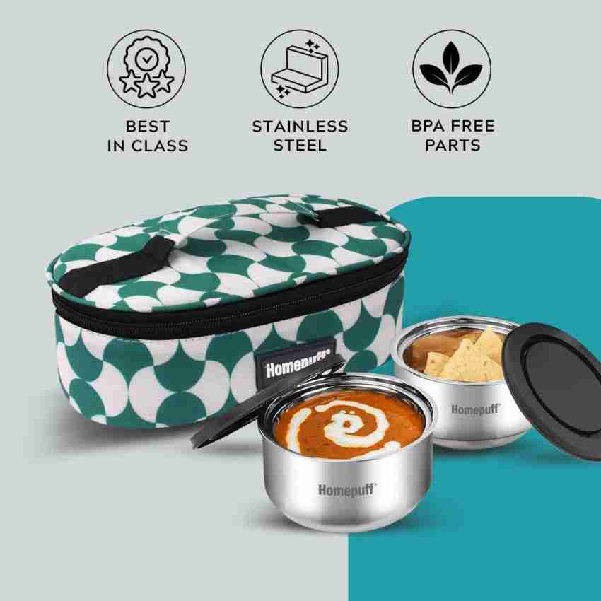 Buy Home Puff Stainless Steel Insulated Lunch Box For School