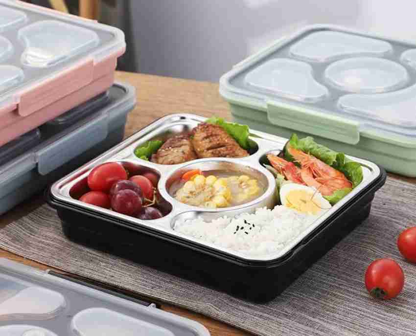 N2K2 Enterprise Stainless Steel 5 Compartment Lunch