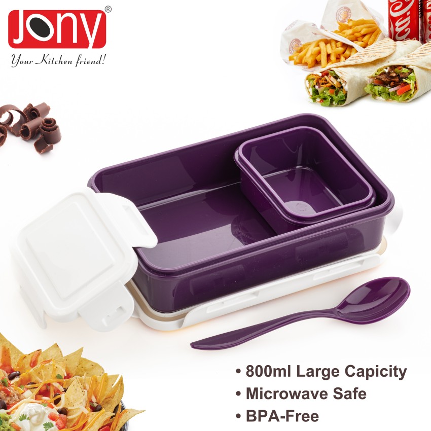 LAVA 2 Compartment Lunch Box With Spoon & Fork