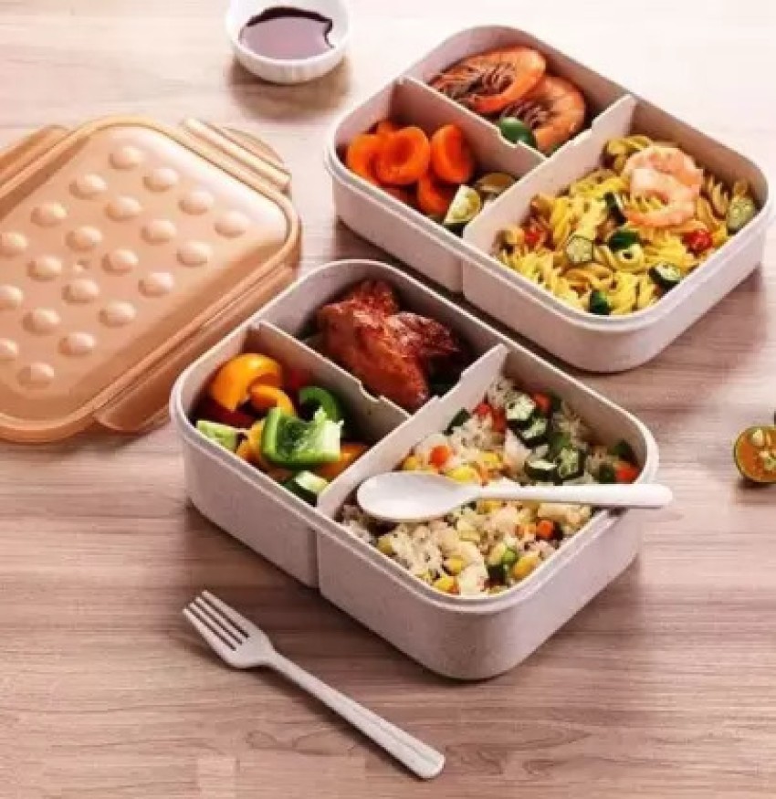 500ML Stainless Steel Bento Box Insulated Lunch Box For Kids Toddler Girls  Metal Portion Sections Leakproof Lunch Container Box