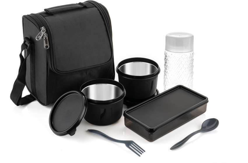 Flipkart Flipkart SmartBuy Premium Quality Stainless Steel Lunch Box With Bag For School College Office 4 Containers Lunch Box