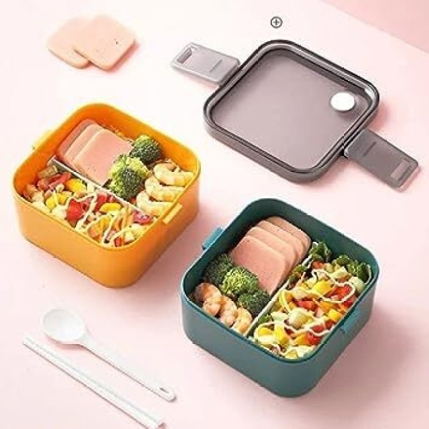TAAJ LB-8897 Lunch Box Tiffin Box Kids, Men And Women Lunch Box With 2  Compartments 1350ml