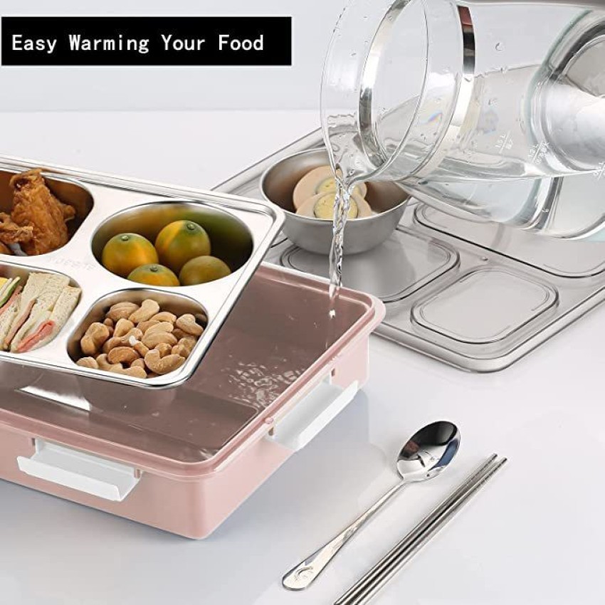 Stainless Steel Tiffin Box Lunch Box For Adults Office Use- 800 ml