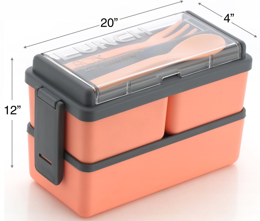 Simple Plastic Lunch Box For Adults And Kids, 1500ml, Leakproof