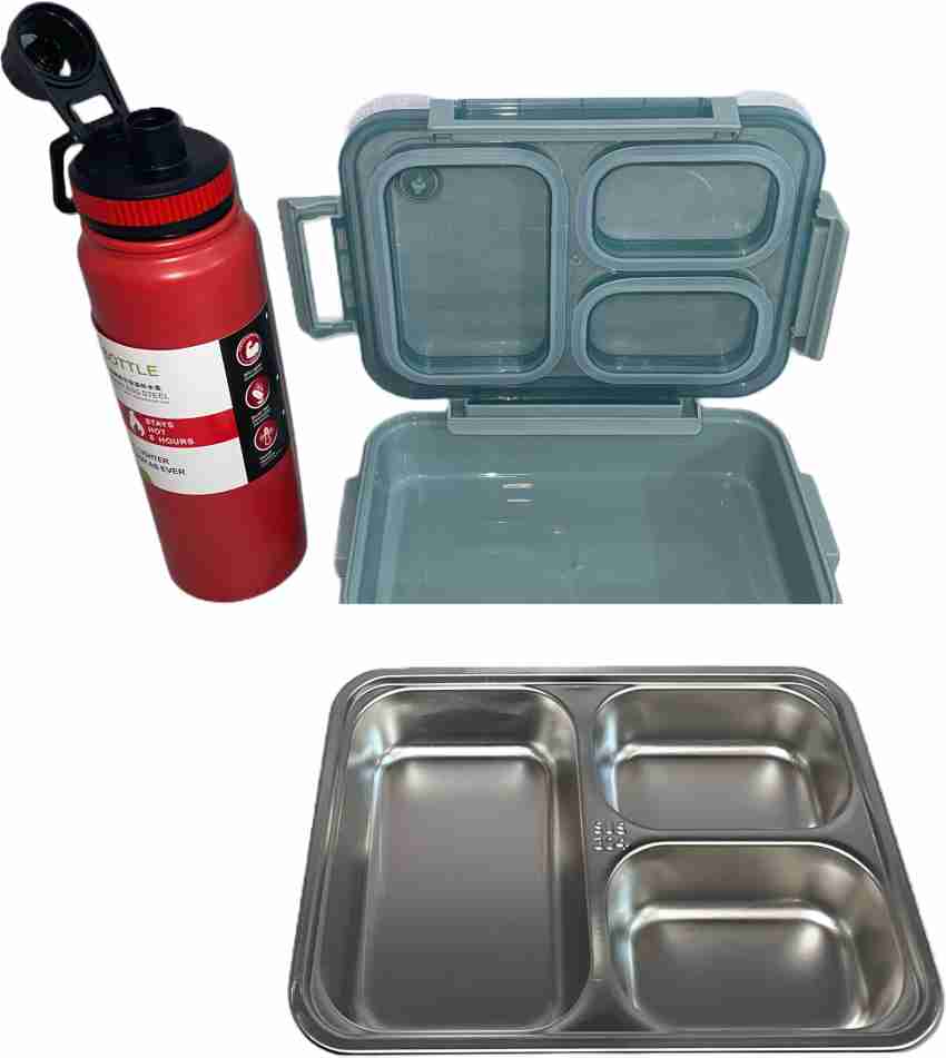 Lunch box sales and flask combo