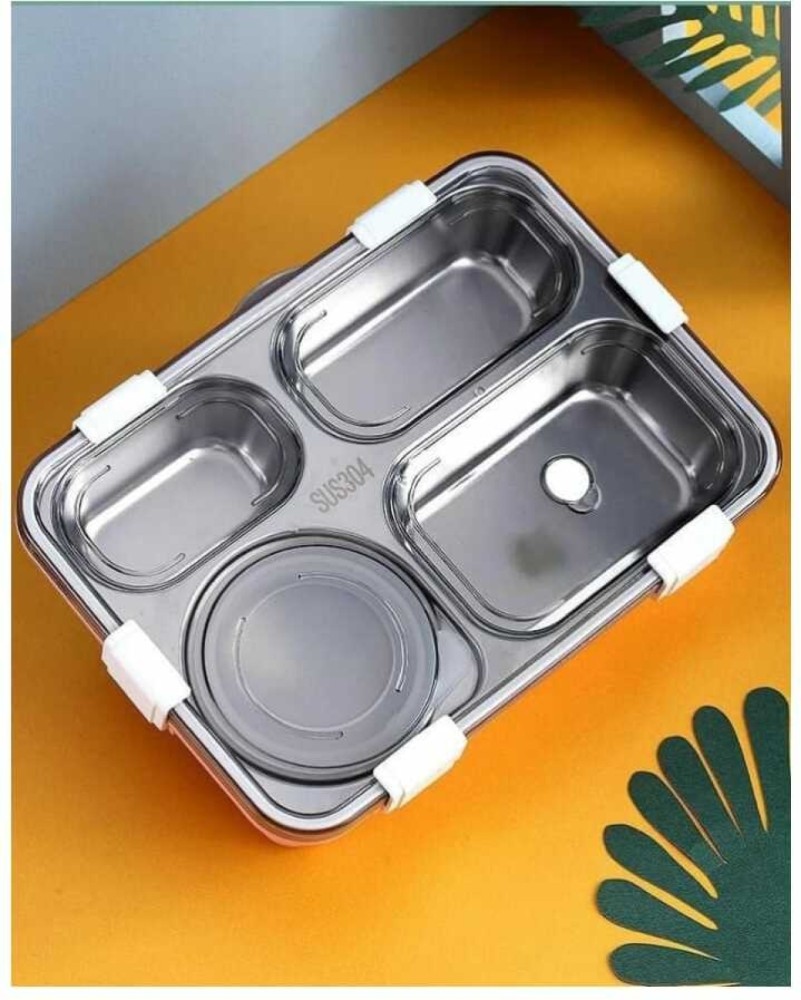 Lunch Box Leak Proof 4 Compartment Stainless Steel Lunch Boxes