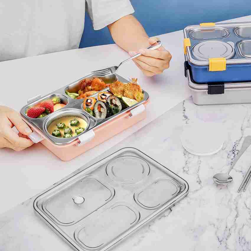 Stainless Steel Insulated Lunch Box 4 Containers, 1000 mL