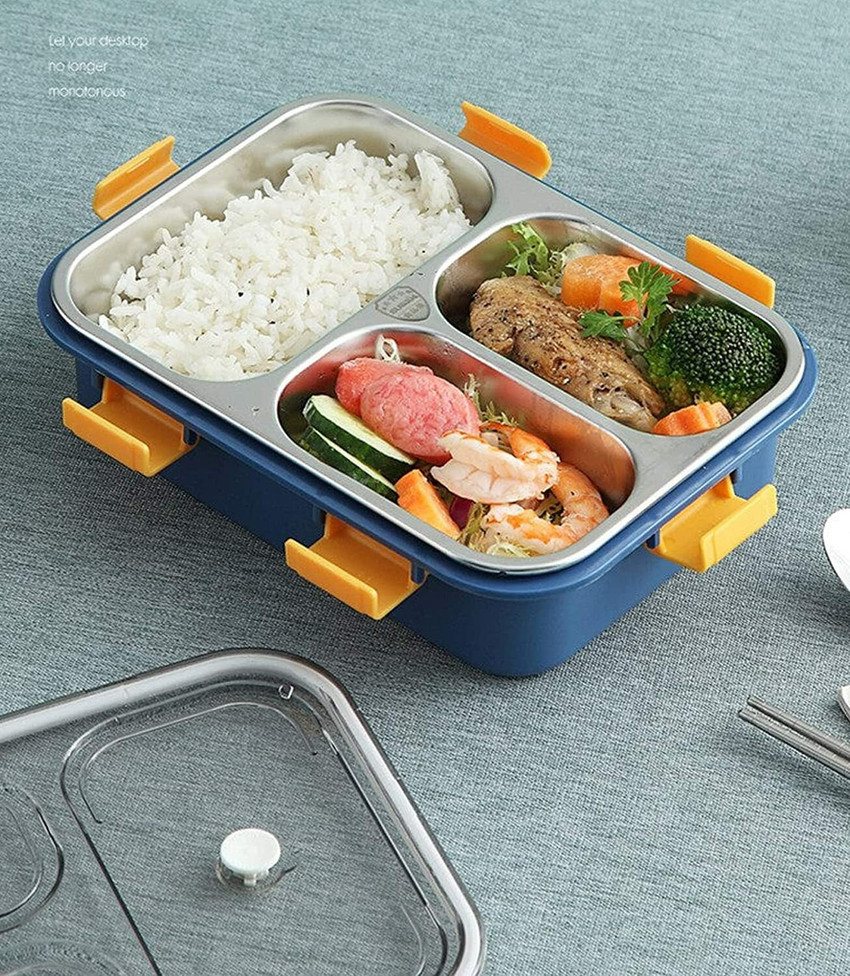 Flipkart MECHBORN Leak Proof 3 Compartment Stainless Steel