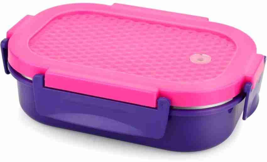 Air Tight Plastic 2 Compartment Insulated Lunch Box for unisex