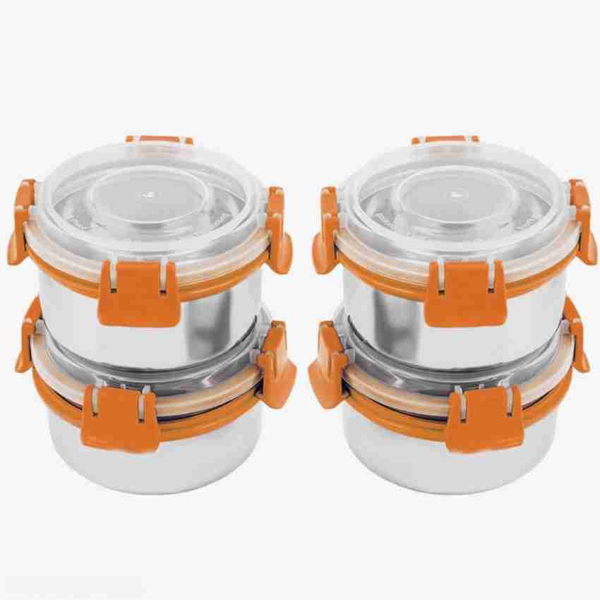 Topware Lock N Lock Steel Lunch Box With 4 Containers