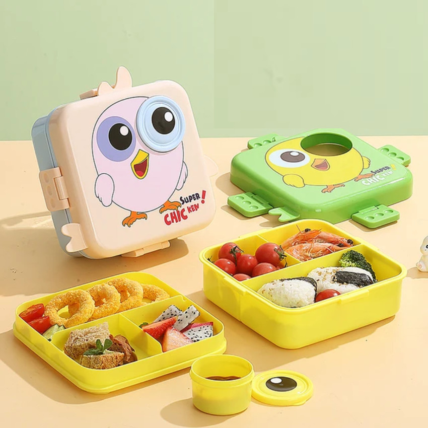 Flipkart Patre In Kids Lunch Box Cute 3D Shaped Lunch Box for School Office with Cutlery. 6 Containers Lunch Box