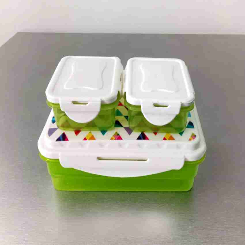 Topware Executive Double Decker lunchbox 9750ml) 3 Containers Lunch Box -  Price History