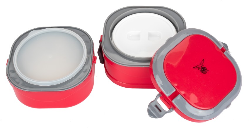 Flipkart.com | EAGLE Lunchmate Red 2 Layer Hand held Tiffin Leak