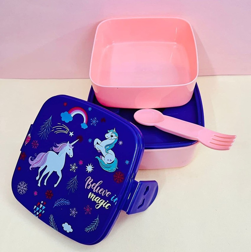 RANIC Kids Lunch Box Plastic, Tiffin Box for Boys