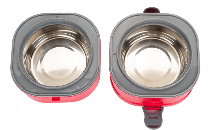 Flipkart.com | EAGLE Lunchmate Red 2 Layer Hand held Tiffin Leak