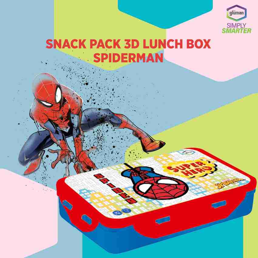 Flipkart DISNEY Marvel Spiderman Snack Pack Lunch Box 700ml for Boys Kids BPA Free 3 Containers Lunch Box